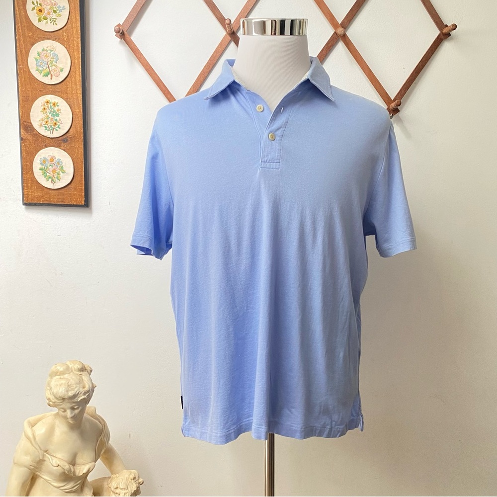 Jack Spade Light Blue Cotton Polo
